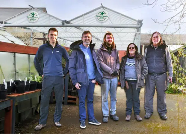 The Swines Meadow Team with Adam Frost